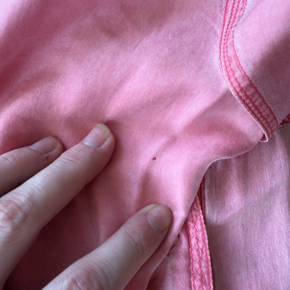 Hunt Club Pink 100% Silk Button Up Shirt Womens Size 22 Relaxed Fit - Picture 6 of 6